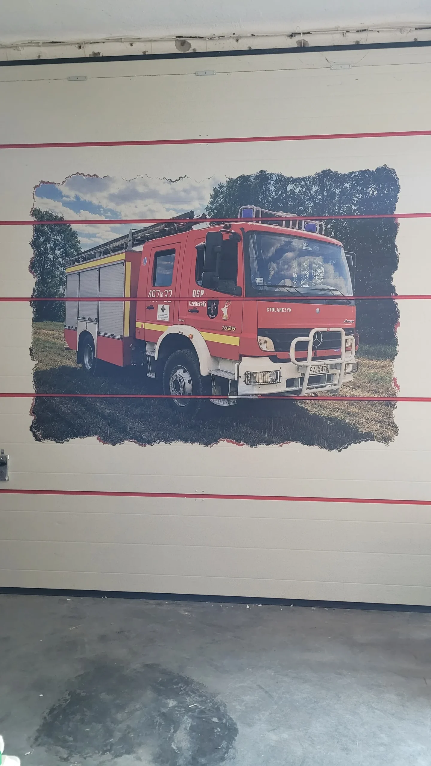 Remiza OSP Czeberaki — grafika strażacka Remiza OSP Czeberaki — grafika strażacka
